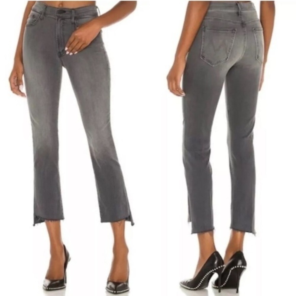 Mother Jeans The Insider Crop Step Fray in Dancing In The Moonlight